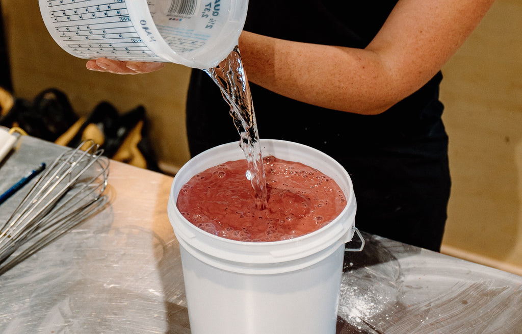 Hydrating a base glaze for cone 6 mid-fire glazes