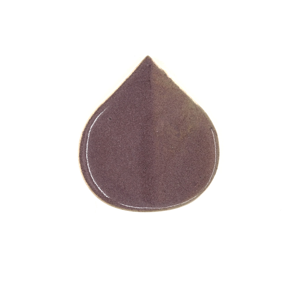 Plumb Purple teardrop-shaped object on a white background
