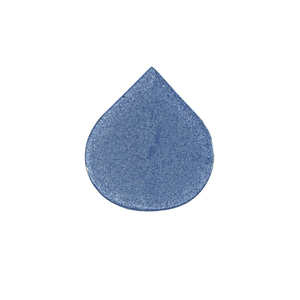 Blue tile on white background