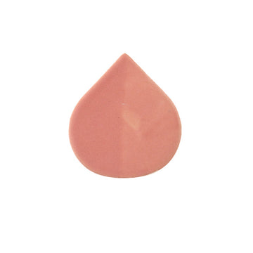 Pink glaze tile on white background